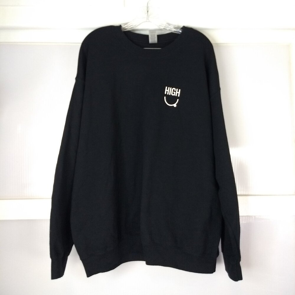 Ken Ahbus Mary Jane's Alter Ego XL High Sweatshirt Smiley Face Graphic Casual